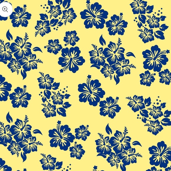 Hey D’Jon Yellow Blue Floral Hawaian Tied Up Bikini Bottom Adjustable Stretch XS - Picture 4 of 4